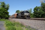 NS 1101 with a manifest train on the Cove siding